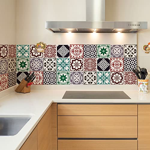 Sticker Mural Carrelage adhésif Cuisine Salle de Bain - 9... - Maison & Cuisine Amazon France à 8.90€