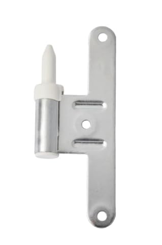 Paumelle mâle HB130 - Réglable - Droite - Zingué argent... - Bricolage & Outils en promo à 2.31€