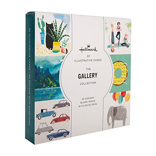 Hallmark Gallery Blank Illustrated Cards - Multipack of 20... - Auto & Moto en promo à 10.49€
