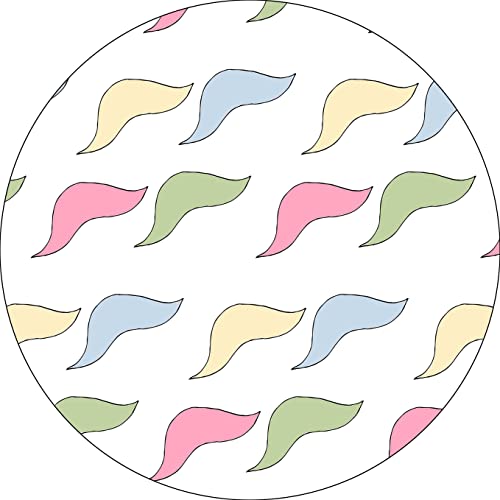 Bonateks, Round Digital Printed Mouse Pad, Non-Slip Base... - High-Tech & Électronique Amazon Royaume-Uni à 7.42€