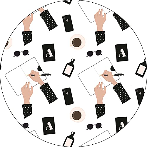 Bonateks, Round Digital Printed Mouse Pad, Non-Slip Base... - High-Tech & Électronique Amazon Royaume-Uni à 6.79€