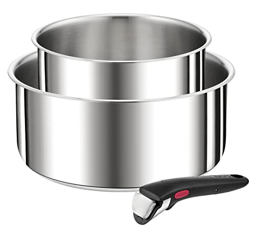 TEFAL Ingenio Set of 3 Saucepans 16/20 cm + Removable... - Maison & Cuisine en promo à 80.37€