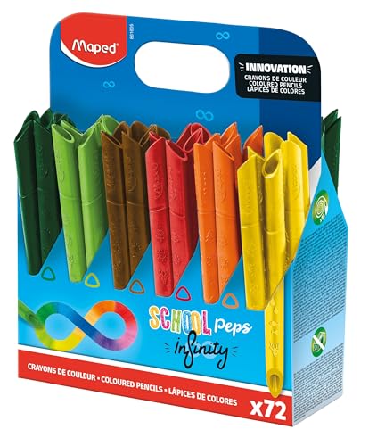 Maped - Crayons de Couleur School'Peps Infinity - 100%... - Jouets & Jeux Amazon France à 16.66€