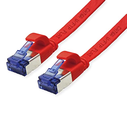 VALUE Patchkabel Kat.6A (Class EA) FTP, extra-flach, rot, 1... - Bon plan à 2.49€