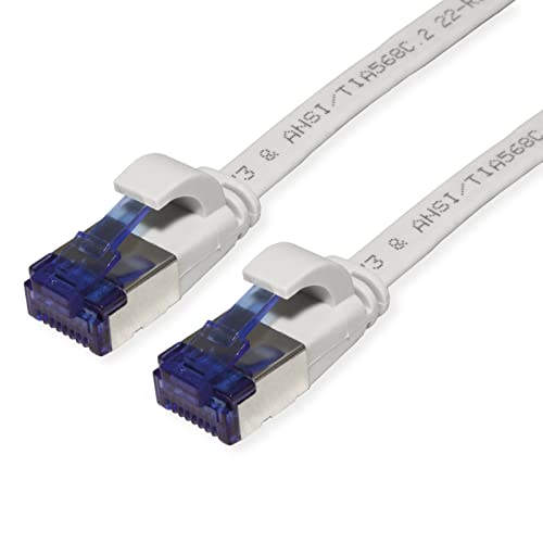 VALUE Patchkabel Kat.6A (Class EA) FTP, extra-flach, grau... - Bon plan à 3.90€