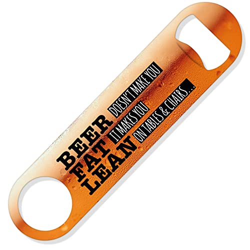 Funny Bottle Opener | Beer Fat Lean | Joke Bar Blade Home... - DIY & Tools Amazon UK à 4.54€