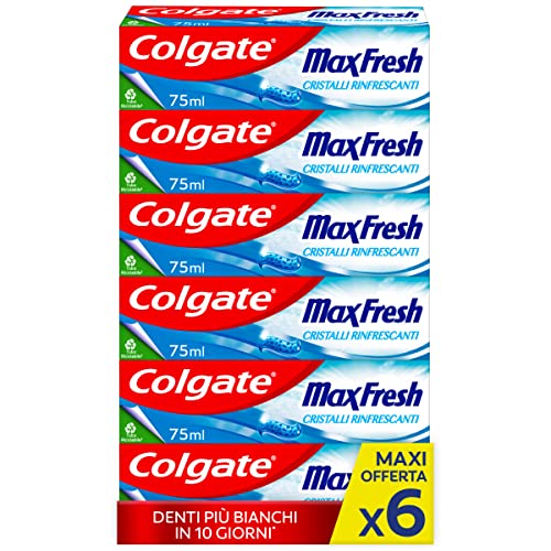 Colgate - Dentifricio Max Fresh 6x75ml (Consegna in 48... - Maison & Cuisine Amazon Italie à 7.19€