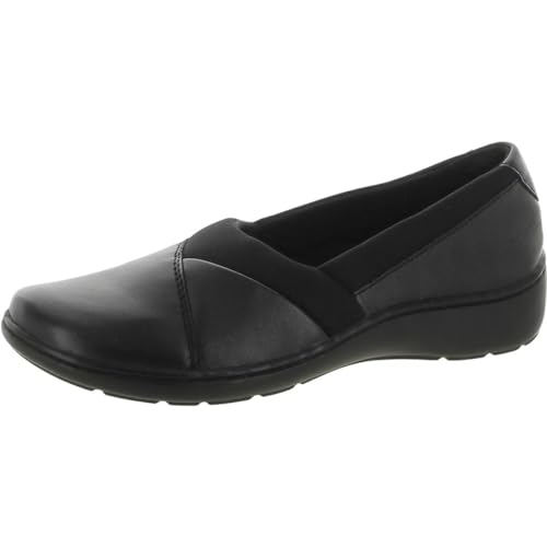 Clarks Mocasín Cora Charm para Mujer, Cuero Negro, 9.5 Wide - Amazon Espagne à 48.73€
