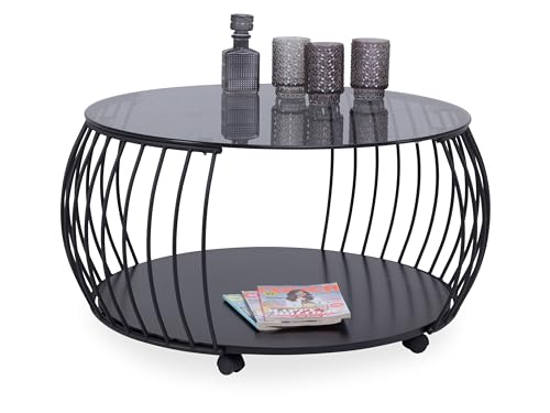 M2 Kollektion Shanghai 1 Table Basse en métal Noir 60 x 45... - Maison & Cuisine Amazon France à 115.72€