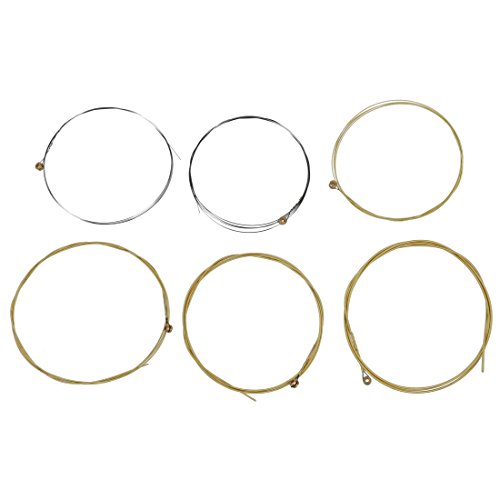 Set mit 6 Metallsaiten für Akustikgitarre, 1 m, 1 m - Musique & Instruments Amazon Allemagne à 2.79€
