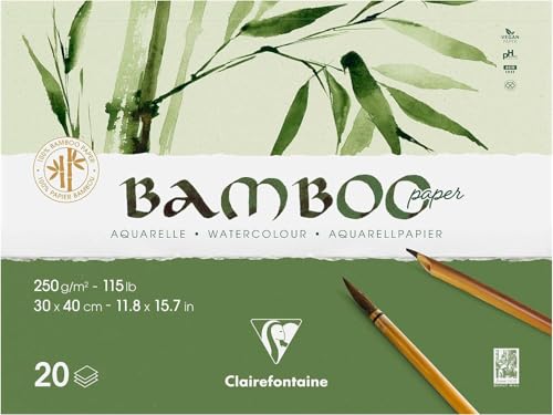 Clairefontaine 975914C - Block Bamboo Aquarelle, einseitg... - Maison & Cuisine Amazon Allemagne à 21.81€