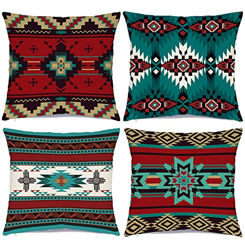 RABUSOFA Southwestern Decor Kissenbezüge mit Indianermotiv... - Maison & Cuisine Amazon Allemagne à 1.60€