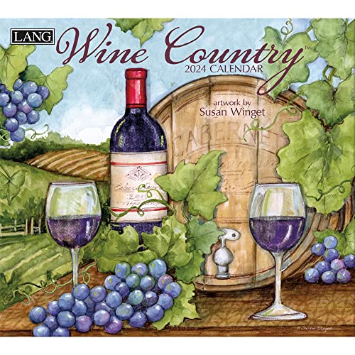 LANG Wine Country 2024 Wall Calendar (24991001885) - Fournitures Bureau Amazon Royaume-Uni à 4.14€
