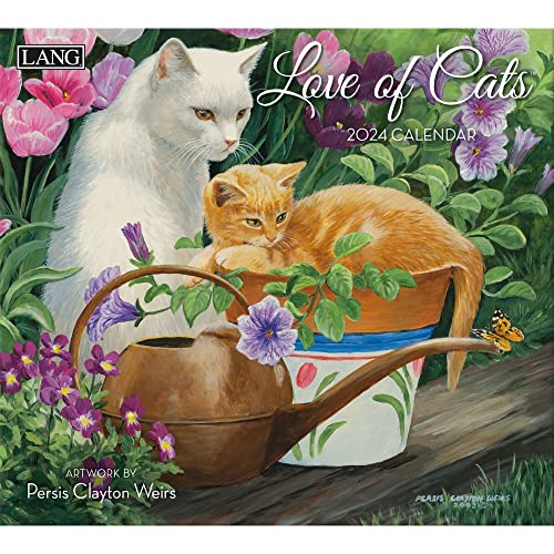 LANG Love Of Cats 2024 Wall Calendar (24991001926) - Animalerie Amazon Royaume-Uni à 5.26€