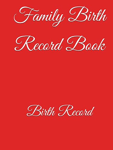 Family Birth Record Book en promo sur Amazon