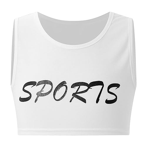 ranrann Tank Top de Yoga Danza para Niñas Chaleco Corto de... - Bon plan à 0.99€