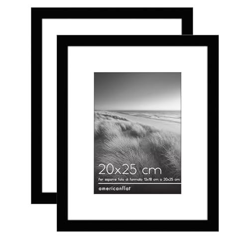 Americanflat Cornice 20x25 cm Nere - Set da 2 Cornici 13x18... - Home & Kitchen Amazon Italy à 12.99€