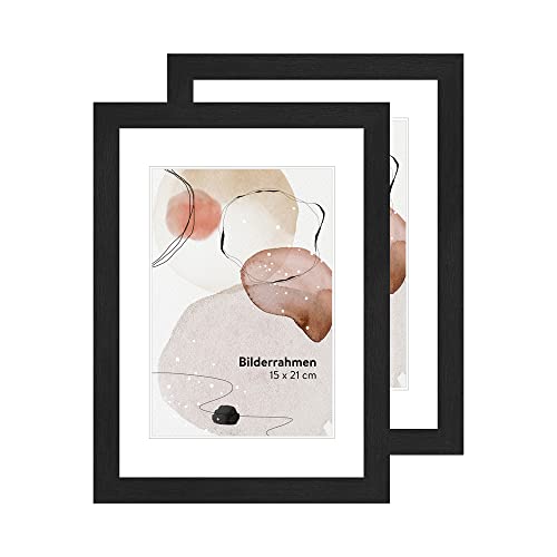 WANDStyle Lot cadre photo A5 par 2, cadres photo noir... - Maison & Cuisine en promo à 22.02€
