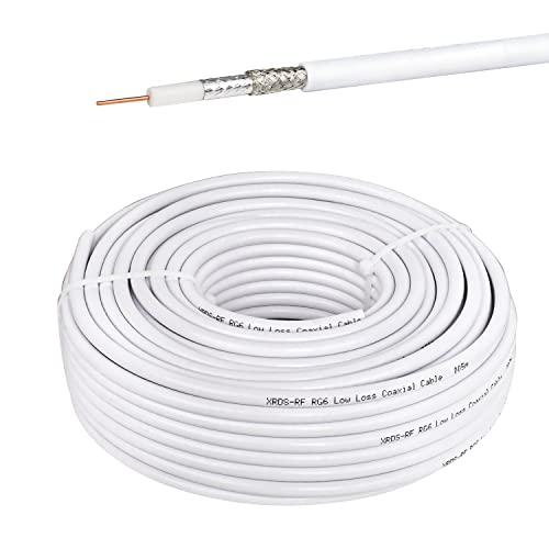 XRDS -RF RG6 Cable de doble escudo de 100 pies, 18 AWG 75... - High-Tech & Électronique Amazon Espagne à 54.03€