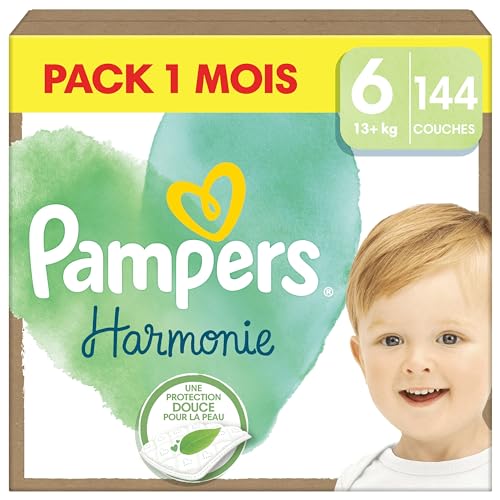 Pampers Harmonie, Taille 6, 144 Couches, 13kg+, Protection... - Maison & Cuisine Amazon France à 48.60€