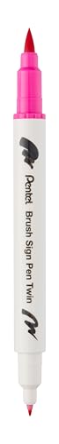 Pentel SESW30C-T109E Brush Sign Pen Twin, Pennarelli con... - Beauty & Fragrances Amazon Italy à 3.59€
