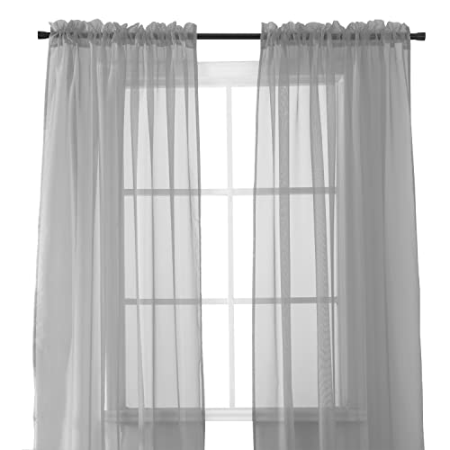 Elegant Comfort Fenstervorhänge, durchscheinend, mit 5,1 cm... - Maison & Cuisine Amazon Allemagne à 18.32€
