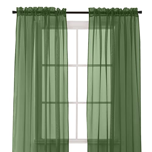 Elegant Comfort Cortina Transparente de 2 Piezas con... - Amazon Espagne à 6.62€