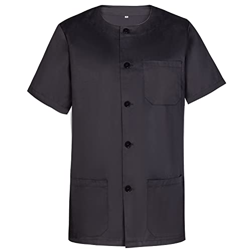 MISEMIYA - Work Clothes MAN Round Collar Short Sleeves... - Home & Kitchen Amazon UK à 13.03€