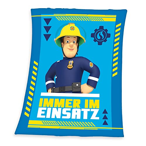 Herding Fleecedecke Feuerwehrmann Sam, 130 x 170 cm, 100%... - Home & Kitchen Amazon Germany à 11.90€