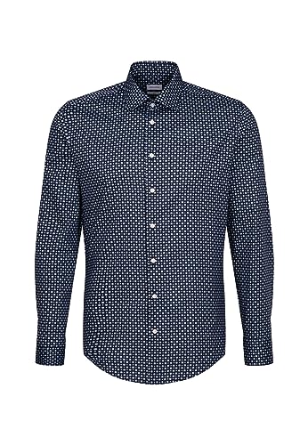 Seidensticker Slim Fit Langarm Hemd Camicia, Dunkelblau, 42... - Mode & Vêtements Amazon Italie à 13.40€