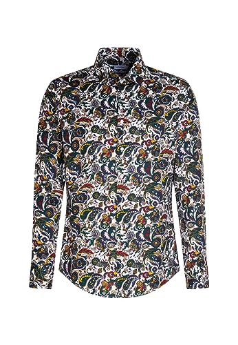 Seidensticker Slim Fit Langarm Kragen Hemd Camisa, Verde... - Mode & Vêtements en promo à 23.26€