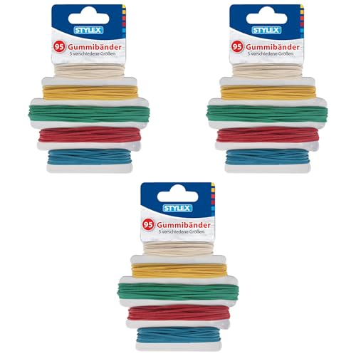 STYLEX 31321-3 - Set d'élastiques avec 3X 95 pièces en 5... - Bricolage & Outils en promo à 4.41€