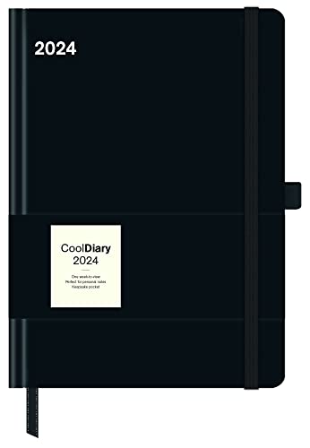 NEUMANN - Agenda Settimanale Diary 2024, 16x22 cm, BLACK - Fournitures Bureau en promo à 6.79€