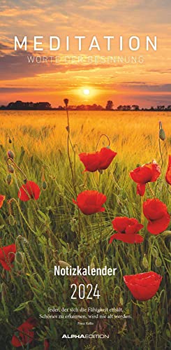 Meditation 2024 - Streifenplaner 22 x45 cm - mit einer... - Auto & Motorcycle Amazon Germany à 5.17€