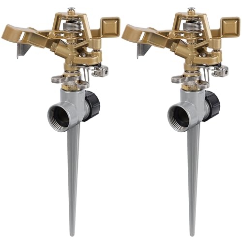 Biswing 2 Pack Brass Impact Sprinklers with Stand (Spike)... - Garden & Outdoor Amazon UK à 9.25€