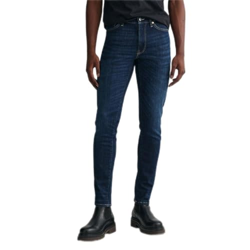 GANT Vaqueros Extra Slim Active Recover para Hombre, Dark... - Mode & Vêtements en promo à 21.91€