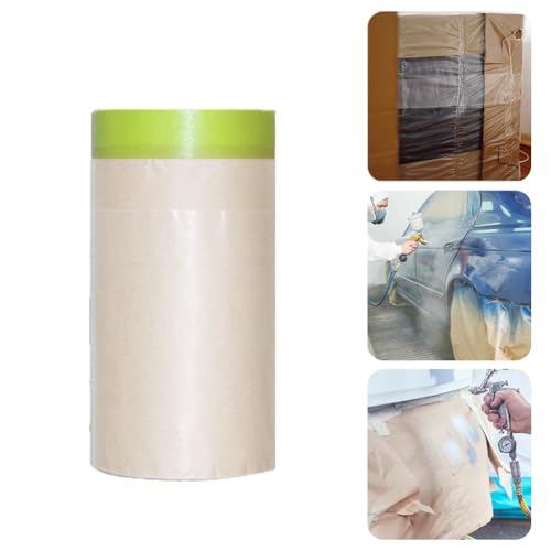 Jiakalamo Papier de masquage de peinture avec ruban adhésif... - Auto & Moto Amazon France à 11.09€