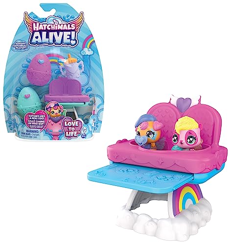 HATCHIMALS ALIVE - Pack de 2 Hatchimals + Chaise Haute - 2... en promo à 7,50€ (-39%) sur Amazon FR