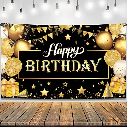 Póster de Pared de Feliz cumpleaños con Bandera y Globo - DE - Amazon Espagne à 10.17€