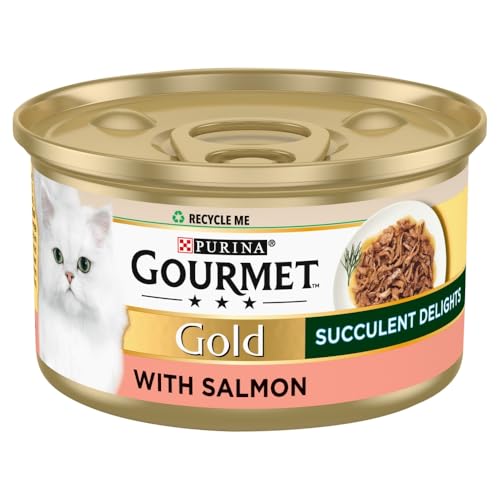 Gourmet Gold Succulent Delights Adult Wet Cat Food Salmon... - Animalerie en promo à 0.75€
