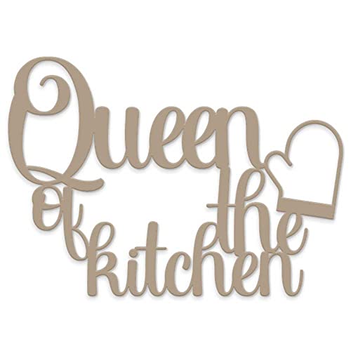 Declea Queen of Kitchen Holz-Schriftzug zum Aufhängen... - Maison & Cuisine en promo à 50.63€