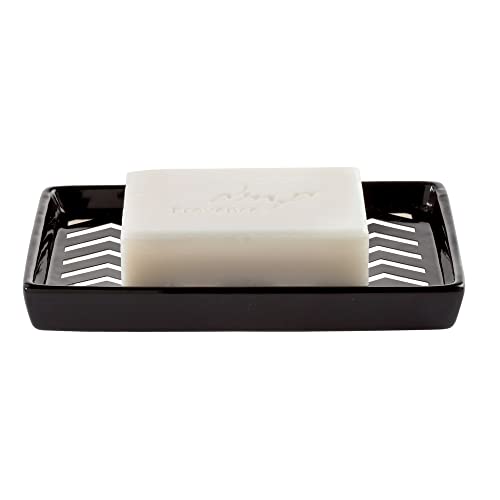 Wave Ptesavon Schwarz/Weiß/Seifenschale - Maison & Cuisine Amazon Allemagne à 10.81€