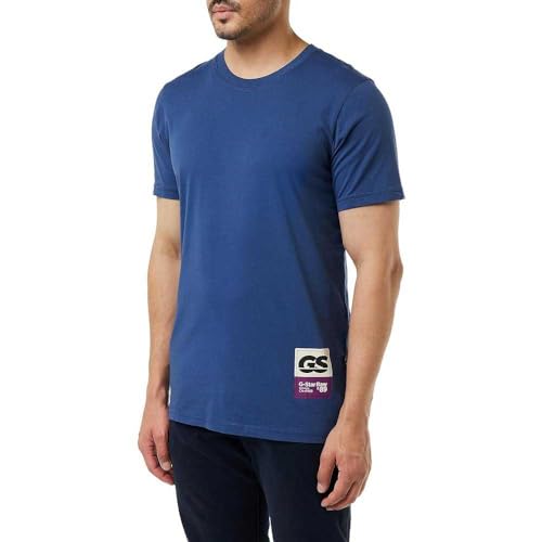G-STAR Uomo Back gr slim r t, Blu (rank blue... - Mode & Vêtements Amazon Italie à 9.63€