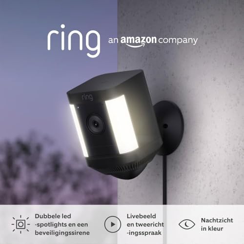 Ring Spotlight Cam Plus Plug-in | Überwachungskamera aussen... - Maison & Cuisine Amazon Allemagne à 169.99€