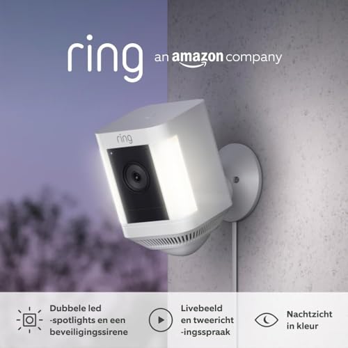 Ring Spotlight Cam Plus Plug-in | Überwachungskamera aussen... - Maison & Cuisine en promo à 169.99€