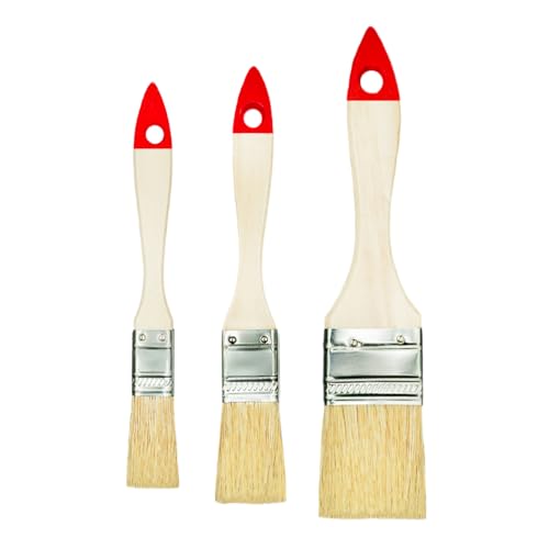 M7 – Set di 3 Pennelli Piatti: 1x 3/4'' (ca. 20 mm), 1x 1''... - Bon plan à 3.95€