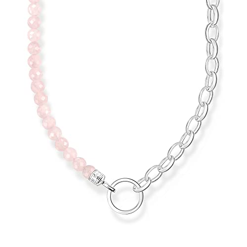 Thomas Sabo Collana con perle rosa in argento placcato oro... - Animalerie Amazon Italie à 41.59€
