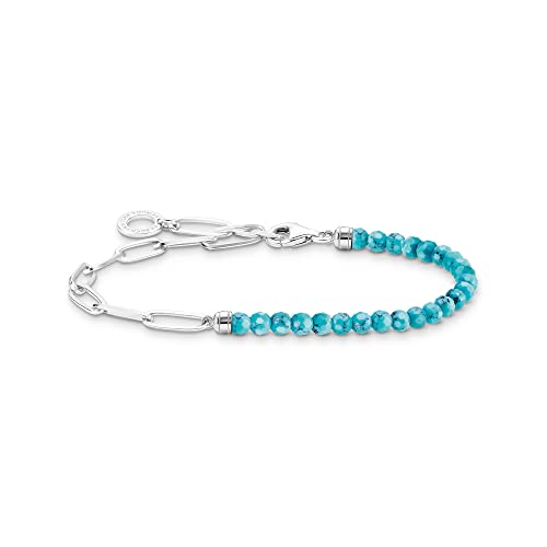 Thomas Sabo Pulsera con Cuentas Azules Plata de Ley 925... - Bon plan à 26.36€