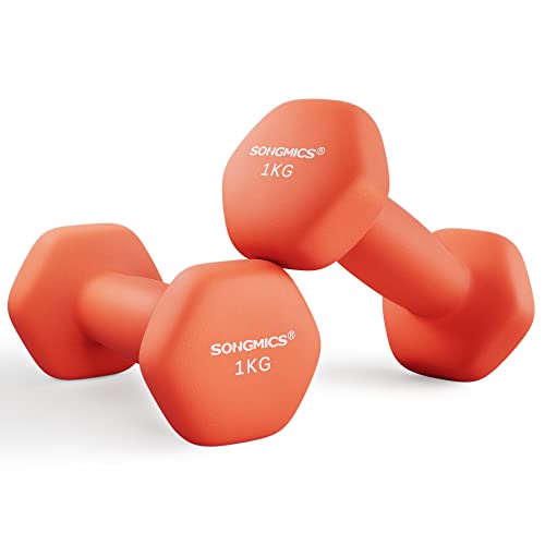 SONGMICS Juego de 2 mancuernas hexagonales con superficie... - Sports & Fitness en promo à 14.11€