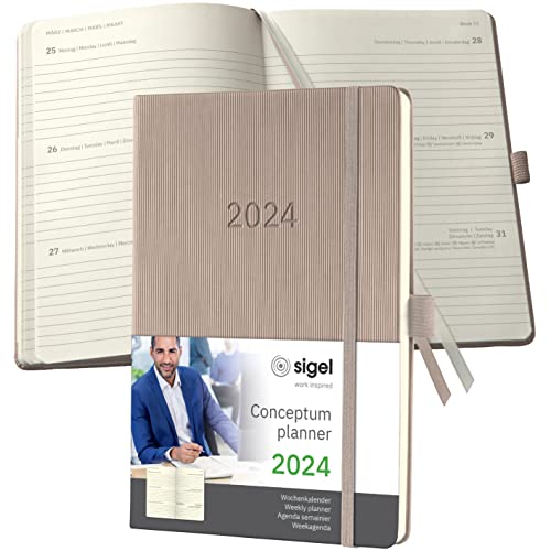 SIGEL C2460 Conceptum Agenda settimanale 2024, circa A5... - Amazon Italy à 8.95€